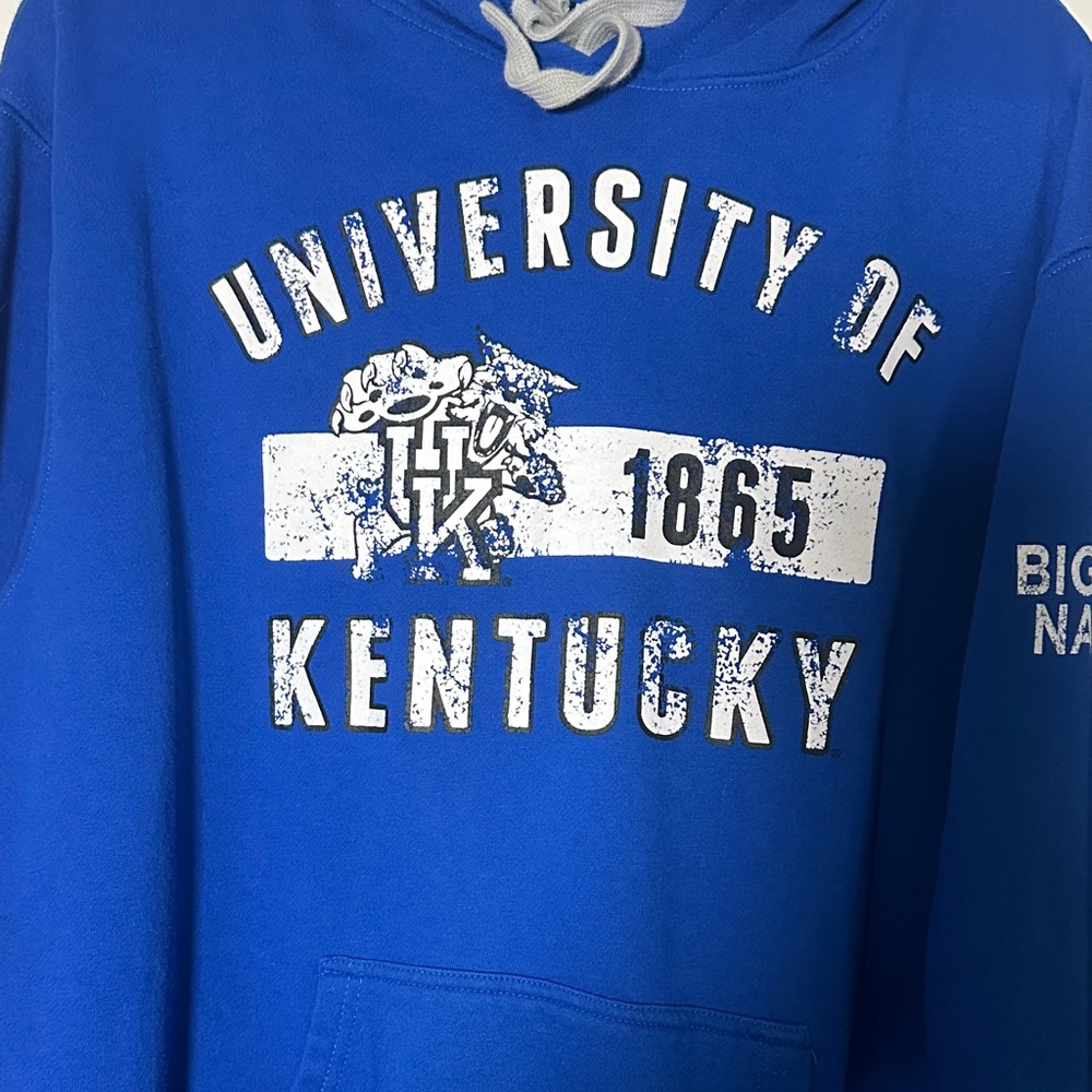 University of Kentucky Hoodie XXL – Big Blue Nation Pullover, Worn Once - Picture 5 of 5